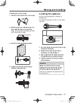 Preview for 37 page of Panasonic NA-148VX3 Operating Instructions & Installation Instructions