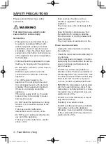 Preview for 4 page of Panasonic NA-148VX3WAU Operating Instructions & Installation Instructions