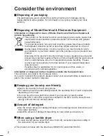 Предварительный просмотр 3 страницы Panasonic NA-14VA1 Operating Instructions Manual