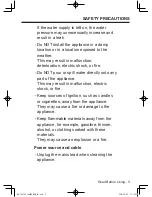 Предварительный просмотр 5 страницы Panasonic NA-168VG4 Operating Instructions & Installation Instructions