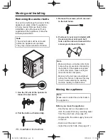 Предварительный просмотр 36 страницы Panasonic NA-168VG4 Operating Instructions & Installation Instructions