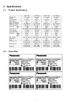 Предварительный просмотр 4 страницы Panasonic NA-A47VB4WDE Service Manual