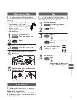 Предварительный просмотр 11 страницы Panasonic NA-F100A1 Operating & Installation Instructions Manual