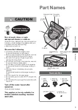 Preview for 3 page of Panasonic NA-F100A4 Operating & Installation Instructions Manual