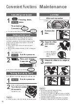 Preview for 10 page of Panasonic NA-F100A4 Operating & Installation Instructions Manual