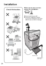 Preview for 24 page of Panasonic NA-F100A9 Operating & Installation Instructions Manual