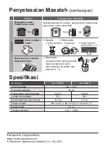 Preview for 64 page of Panasonic NA-F100A9 Operating & Installation Instructions Manual