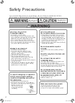 Preview for 2 page of Panasonic NA-F100B3 Operating Instructions & Installation Instructions