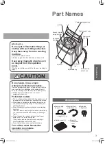 Preview for 3 page of Panasonic NA-F100B3 Operating Instructions & Installation Instructions