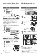 Preview for 10 page of Panasonic NA-F100X1 Operating Instructions Manual