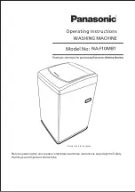 Panasonic NA-F10MB1 Operating Instructions Manual предпросмотр