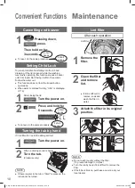 Preview for 10 page of Panasonic NA-F115A1 Operating & Installation Instructions Manual