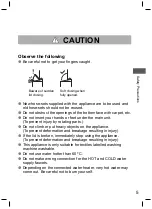 Предварительный просмотр 5 страницы Panasonic NA-F115A5 Operating & Installation Instructions Manual