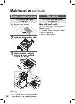 Предварительный просмотр 22 страницы Panasonic NA-F115A5 Operating & Installation Instructions Manual