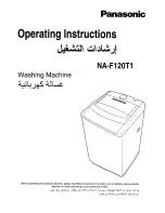 Preview for 1 page of Panasonic NA-F120T1 Operating Instructions Manual