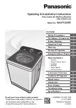 Panasonic NA-F12AR1 Operating & Installation Instructions Manual preview