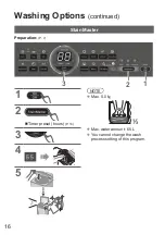 Предварительный просмотр 16 страницы Panasonic NA-F12AR1 Operating & Installation Instructions Manual