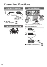 Предварительный просмотр 18 страницы Panasonic NA-F12AR1 Operating & Installation Instructions Manual