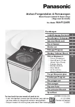 Предварительный просмотр 33 страницы Panasonic NA-F12AR1 Operating & Installation Instructions Manual