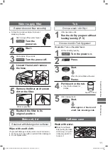 Предварительный просмотр 11 страницы Panasonic NA-F135X1 Operating & Installation Instructions Manual