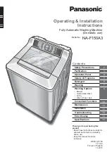 Preview for 1 page of Panasonic NA-F150A3 Operating & Installation Instructions Manual