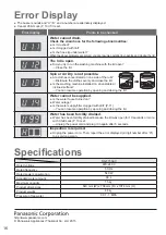 Preview for 16 page of Panasonic NA-F150A3 Operating & Installation Instructions Manual