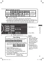 Предварительный просмотр 9 страницы Panasonic NA-F150A5WSA Operating & Installation Instructions Manual