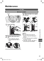 Предварительный просмотр 21 страницы Panasonic NA-F150A5WSA Operating & Installation Instructions Manual