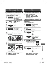 Предварительный просмотр 23 страницы Panasonic NA-F150A5WSA Operating & Installation Instructions Manual