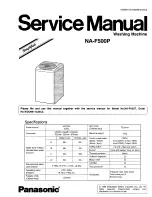 Panasonic NA-F500P Service Manual preview