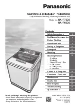 Preview for 1 page of Panasonic NA-F60G6 Operating & Installation Instructions Manual