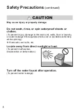 Preview for 4 page of Panasonic NA-F60G6 Operating & Installation Instructions Manual