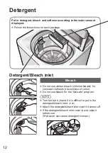 Preview for 12 page of Panasonic NA-F60G6 Operating & Installation Instructions Manual