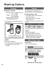 Preview for 16 page of Panasonic NA-F60G6 Operating & Installation Instructions Manual