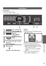 Preview for 17 page of Panasonic NA-F60G6 Operating & Installation Instructions Manual