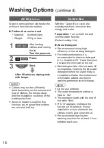 Preview for 18 page of Panasonic NA-F60G6 Operating & Installation Instructions Manual