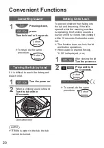 Preview for 20 page of Panasonic NA-F60G6 Operating & Installation Instructions Manual