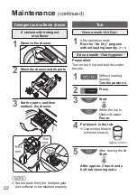 Preview for 22 page of Panasonic NA-F60G6 Operating & Installation Instructions Manual