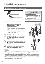 Preview for 26 page of Panasonic NA-F60G6 Operating & Installation Instructions Manual