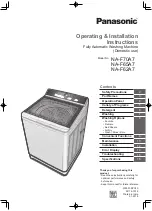 Panasonic NA-F62A7 Operating & Installation Instructions Manual preview