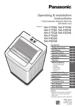 Panasonic NA-F62G6 Operating & Installation Instructions Manual preview