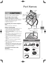 Предварительный просмотр 3 страницы Panasonic NA-F65G7 Operating & Installation Instructions Manual