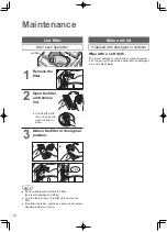 Предварительный просмотр 12 страницы Panasonic NA-F65G7 Operating & Installation Instructions Manual