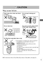 Предварительный просмотр 5 страницы Panasonic NA-F70A9 Operating & Installation Instructions Manual