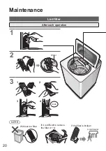 Предварительный просмотр 20 страницы Panasonic NA-F70A9 Operating & Installation Instructions Manual