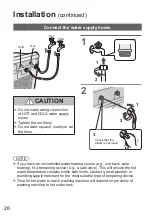 Предварительный просмотр 26 страницы Panasonic NA-F70A9 Operating & Installation Instructions Manual