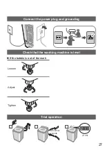 Предварительный просмотр 27 страницы Panasonic NA-F70A9 Operating & Installation Instructions Manual