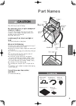 Preview for 3 page of Panasonic NA-F70B6 Operating & Installation Instructions Manual