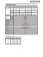 Preview for 4 page of Panasonic NA-F70H1 Service Manual