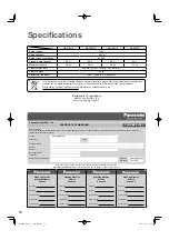 Preview for 1 page of Panasonic NA-F70H3 Operating Instructions & Installation Instructions